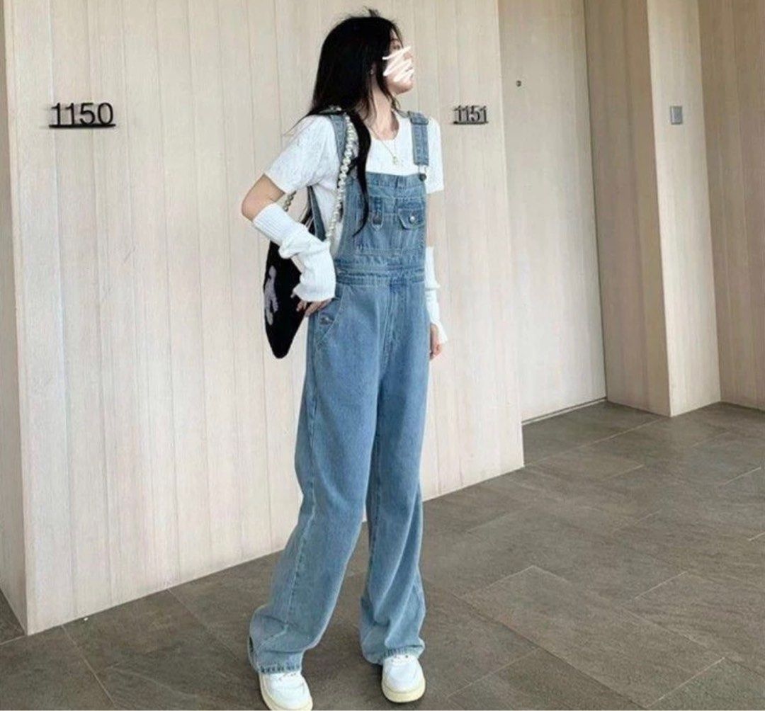 Baju jumpsuit jeans cheap