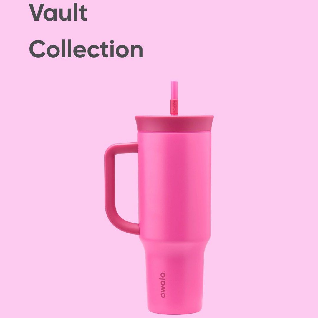 Bicchiere Termico Owala 40 Oz Velvet Moon – Tumbler Isolato In Acciaio Con Cannuccia, Colore Be Mine (ESURITO! NUOVO)