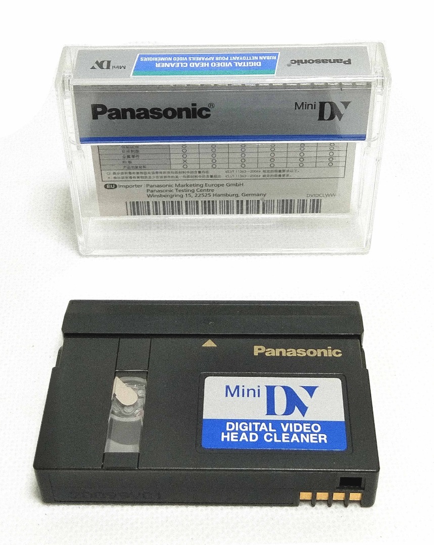 Panasonic AYDVMCLWW Dry Type Mini DV Head Cleaner Tape For Camcorder