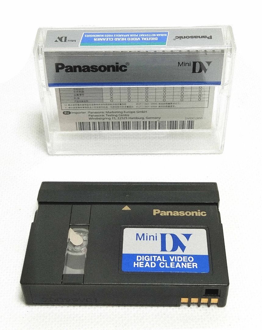 Panasonic AYDVMCLWW Dry Type Mini DV Head Cleaner Tape For Camcorder