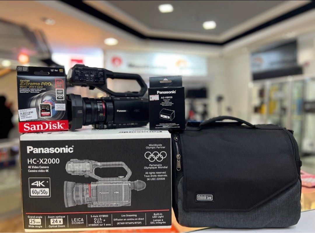 PANASONIC HC-X2000 PROFESSIONAL VIDEO CAMERA, Photography, Video ...