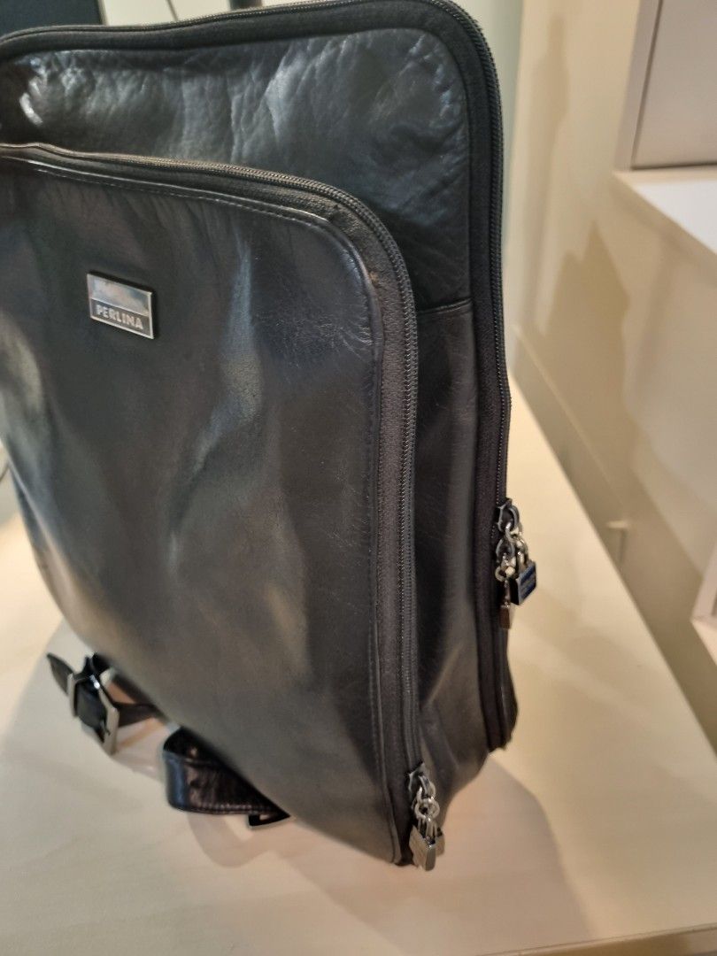 Perlina leather backpack sales