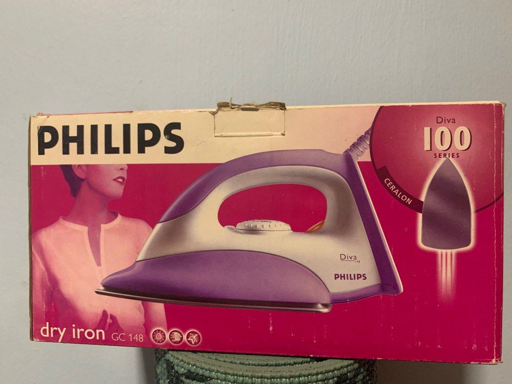 Philips Dry Iron Diva 100 series, TV & Home Appliances, Irons
