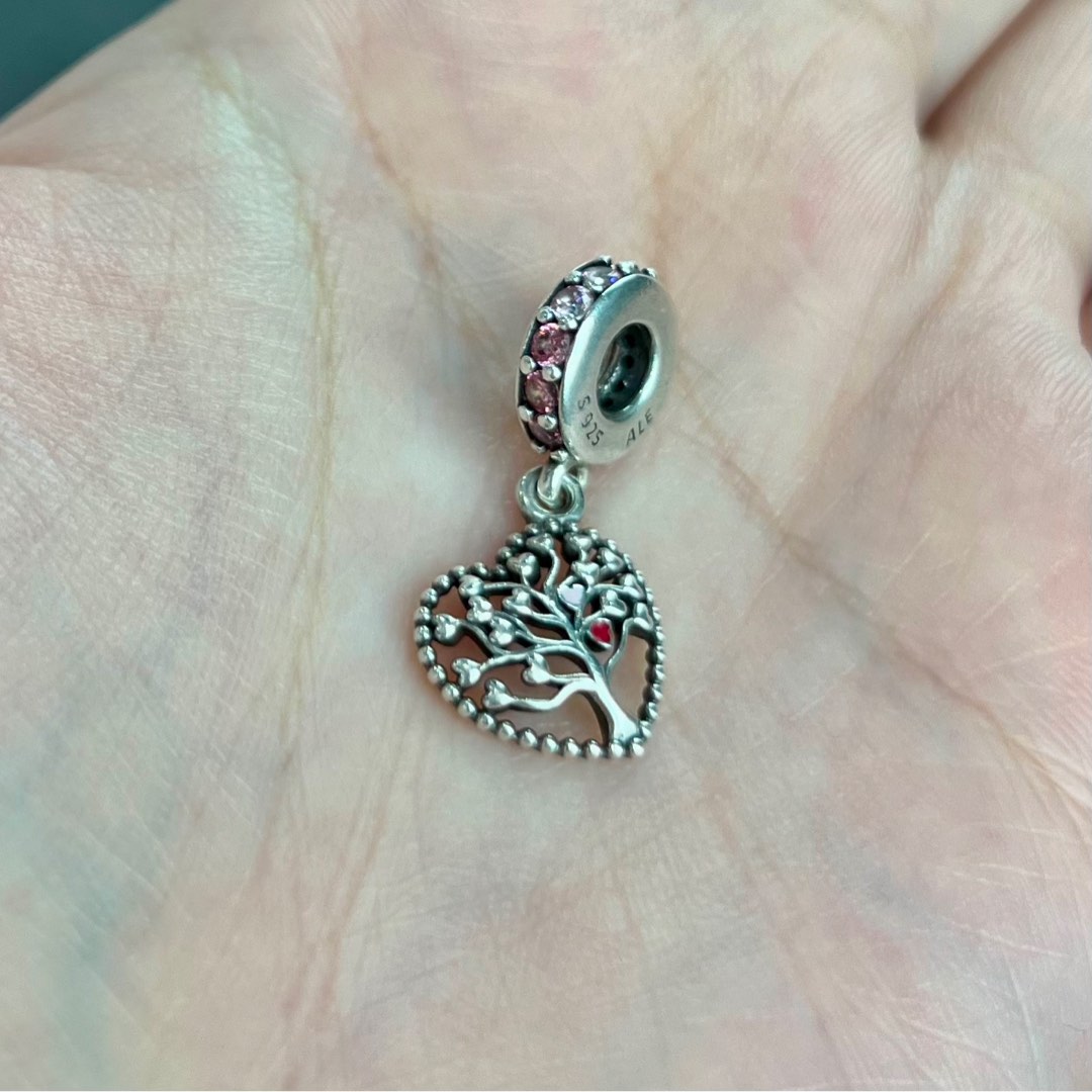 Pink Family Tree Dangle Charm Pandora Fesyen Wanita Perhiasan Di pink-family-tree-dangle-charm-pandora-fesyen-wanita-perhiasan-di