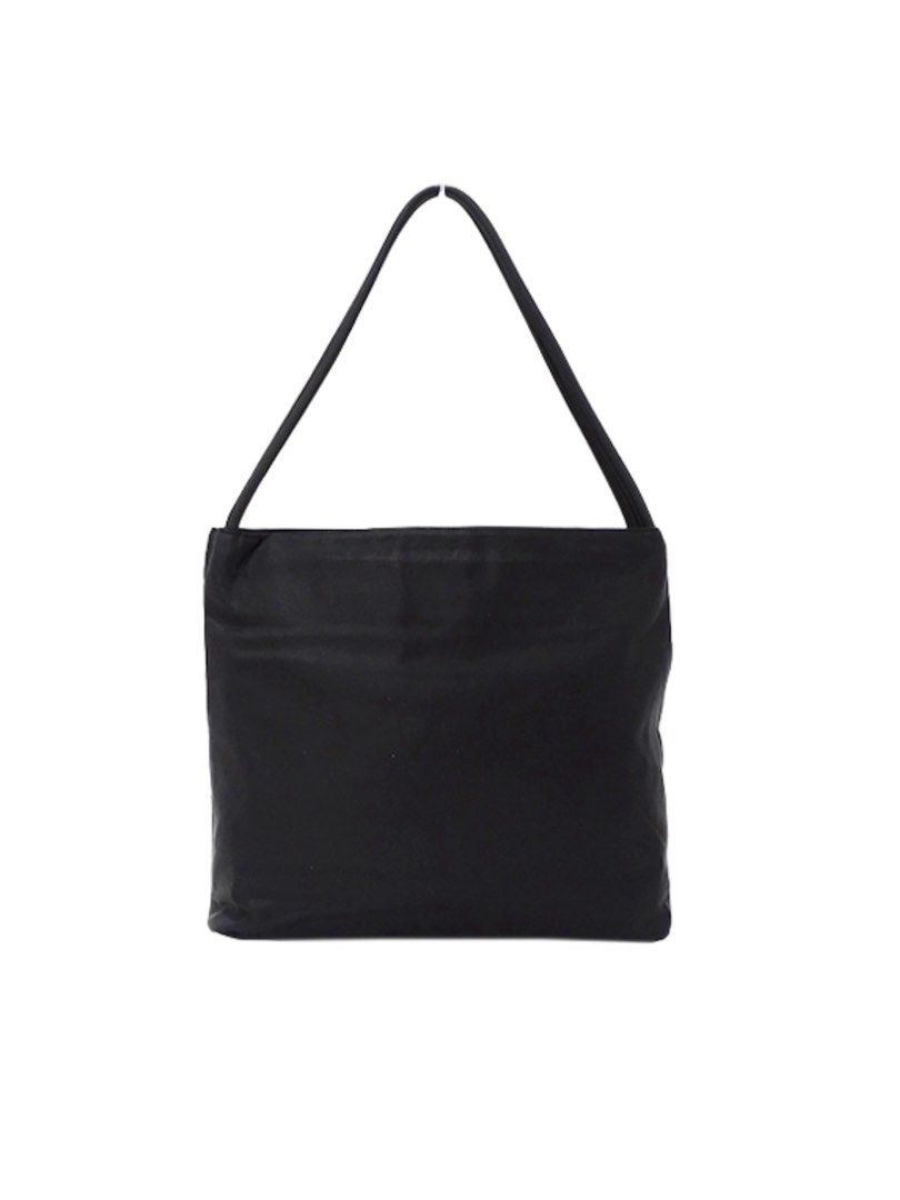 PRADA Triangle Logo Nylon Leather Shoulder bag Hobobag Black Vintage b –  VintageShop solo