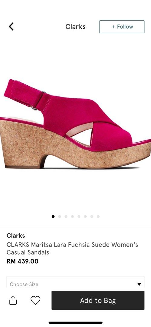 Price reduced Clarks Maritsa Lara Women s Fashion Footwear Wedges on Carousell