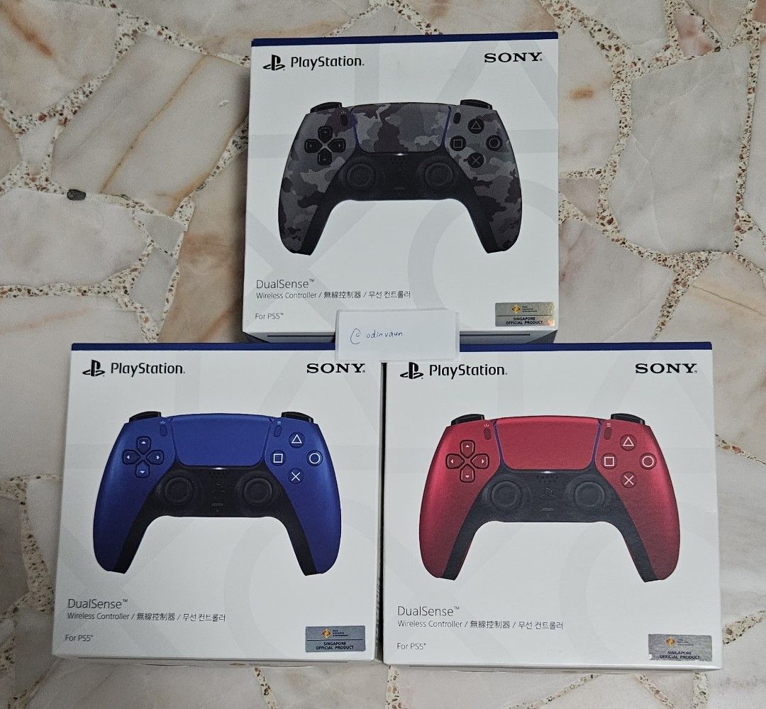 PS5 Dualsense Controller Metallic Cobalt Blue LOCAL SG SEALED set, Video  Gaming, Gaming Accessories, Controllers on Carousell