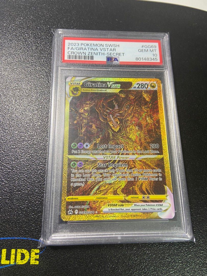 Pokémon Giratina VSTAR Secret Crown Zenith GG69 PSA 10