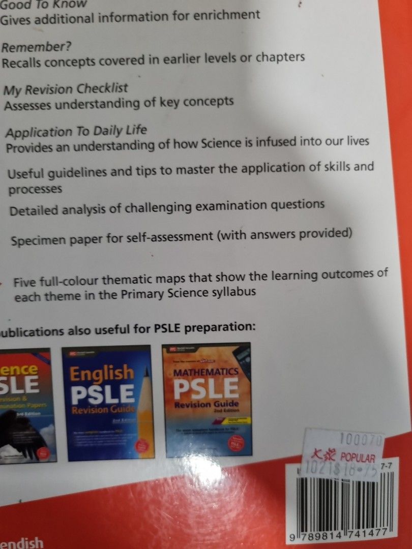 PSLE Science Revision Guide, Hobbies & Toys, Books & Magazines ...