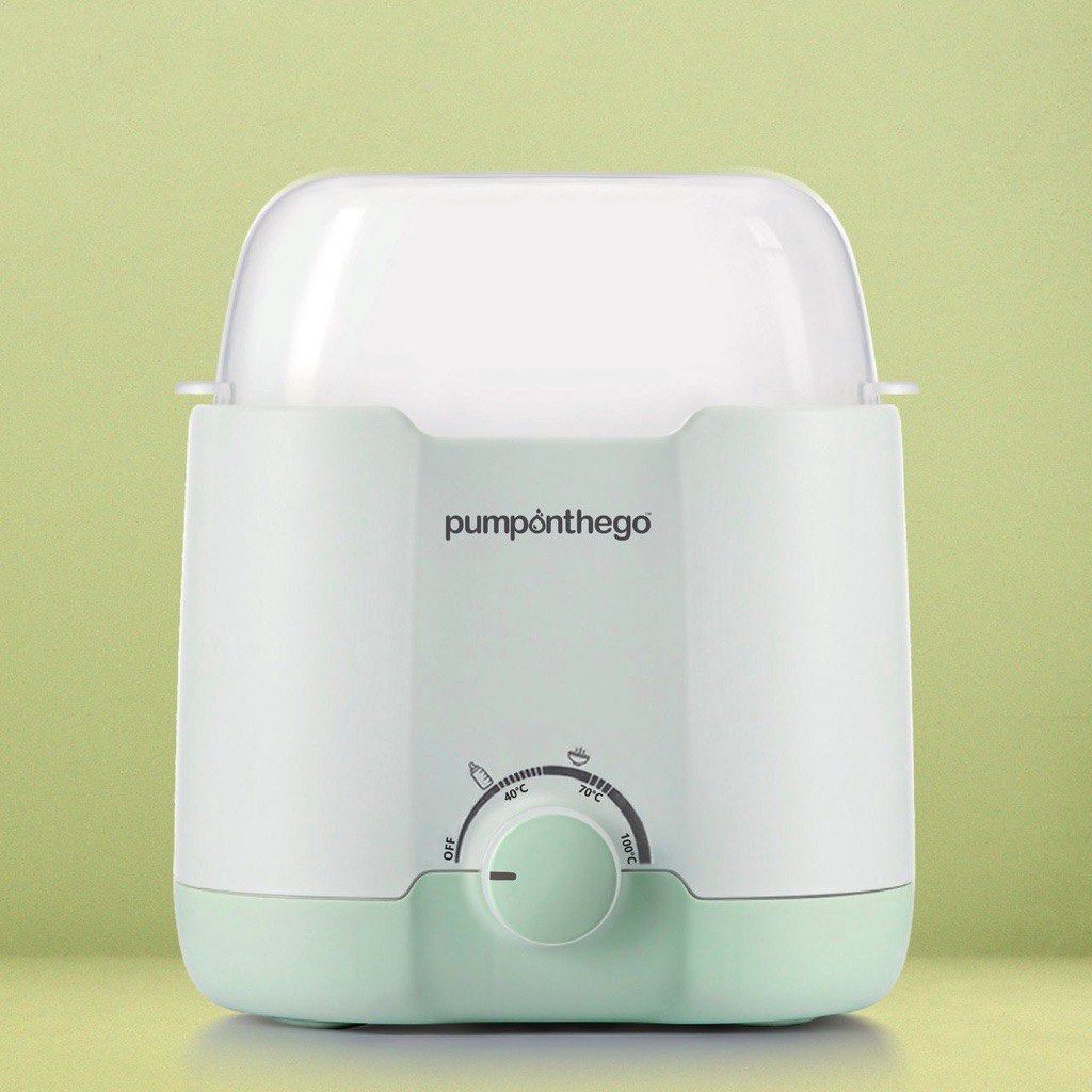 Pump on the go milk warmer steriliser