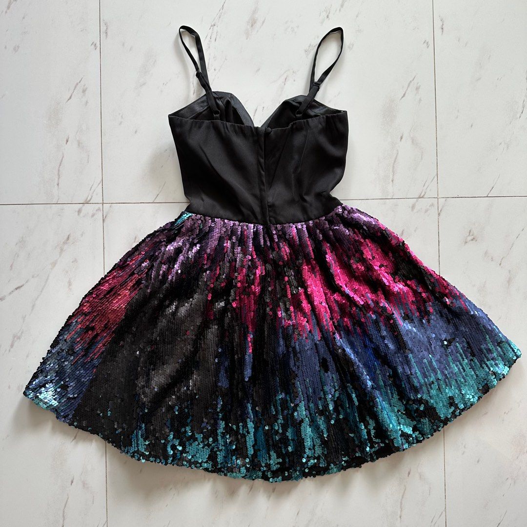 Rare editions sequin clearance dress