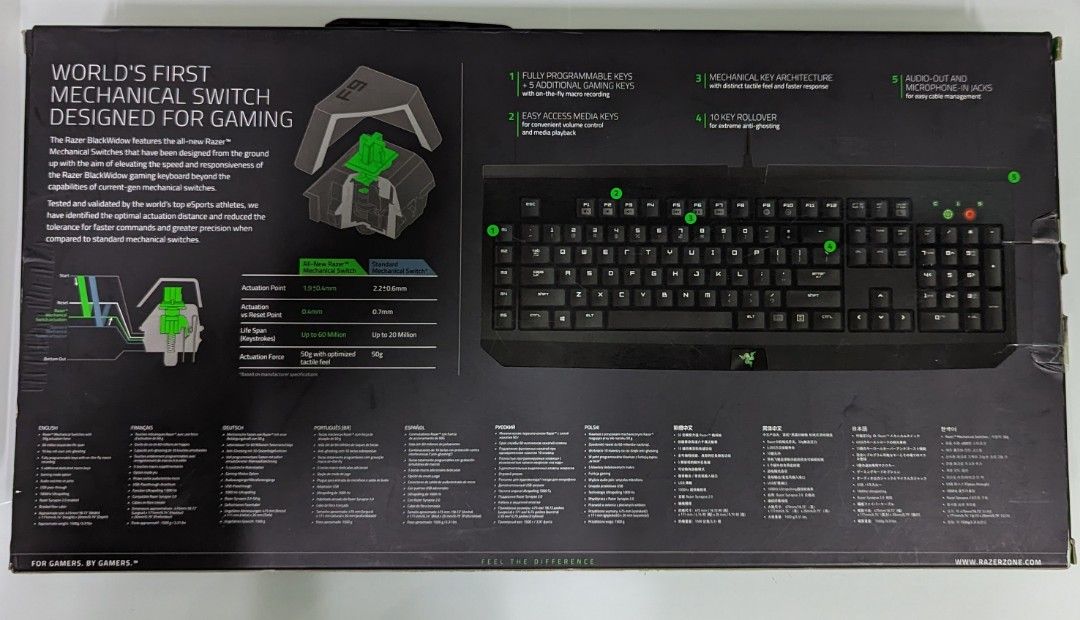 Razer Blackwidow 2010 (Category: Computer Keyboard) located in Quezon City. Submitted by geloboy10 (Listing ID 1266945879, Image 3). Description: Razer Blackwidow 2010 ✅lightly used (natambak lng) ✅with box and other stuff included (only 1 sticker left) ✅ key lights works fine (logo,num lock, caps lock,scroll lock) ❌ honest issues (clunky numpad number 0 but still works , nevertheless all keys works) can test all you want.
