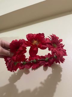 Red Flower Crown
