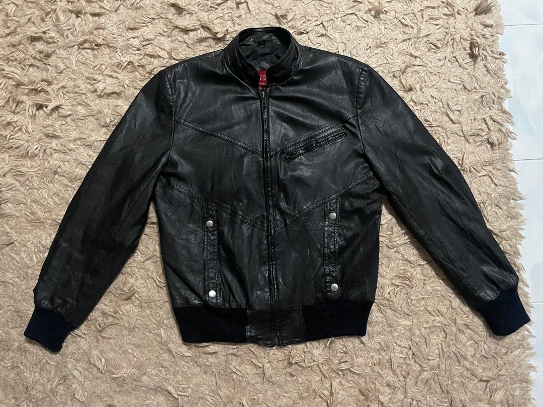 Roger David Genuine Leather Casual Rider Jacket Men s Fashion