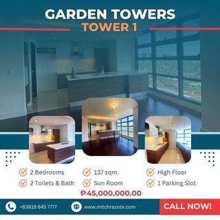 Rush Sale 2 Bedroom Residences at Garden Towers by Ayala Premier in Glorietta Makati