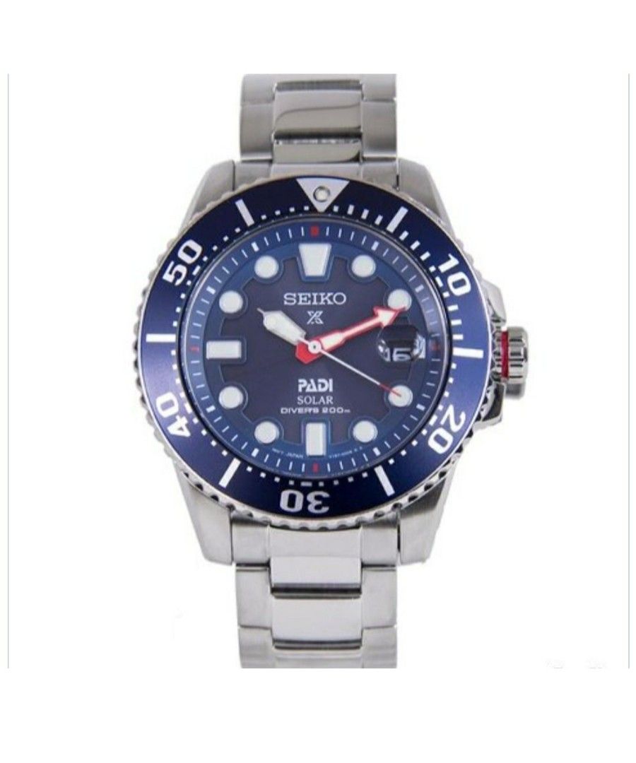 Scarce Rare Brand New Mint Seiko Prospex Padi Special Edition Men Solar Automatic Watch Model SNE435P1 Men s Fashion Watches Accessories Watches on Carousell