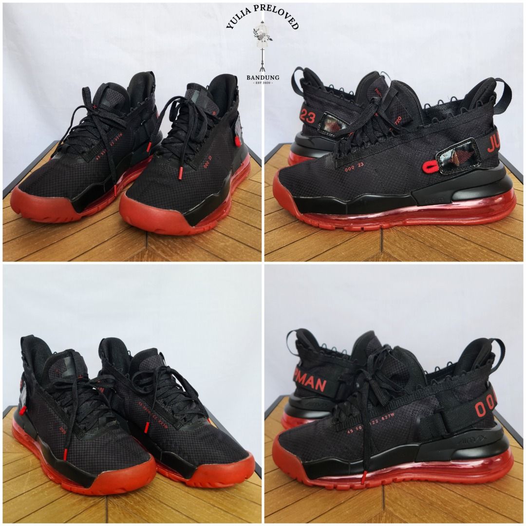 Sepatu Nike Jordan Proto Max 720 Hitam Merah Fesyen Pria Sepatu
