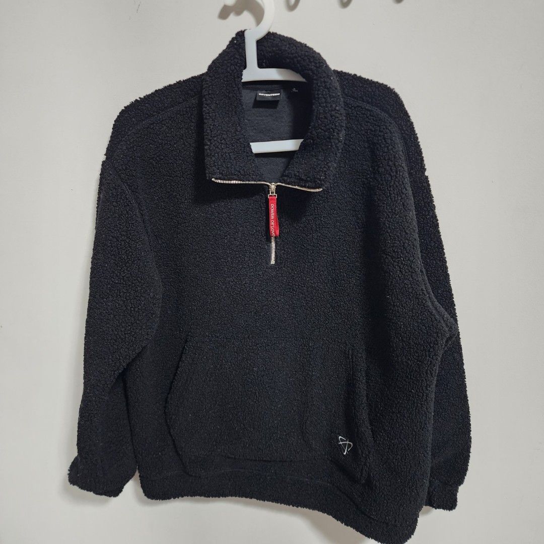 Seventeen Svt Power of Love Merch - Fleece Anorak in Black Size M