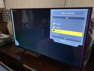 Sharp Aquos 42" LED TV with Remote & Stand 220volts with Screen Damage