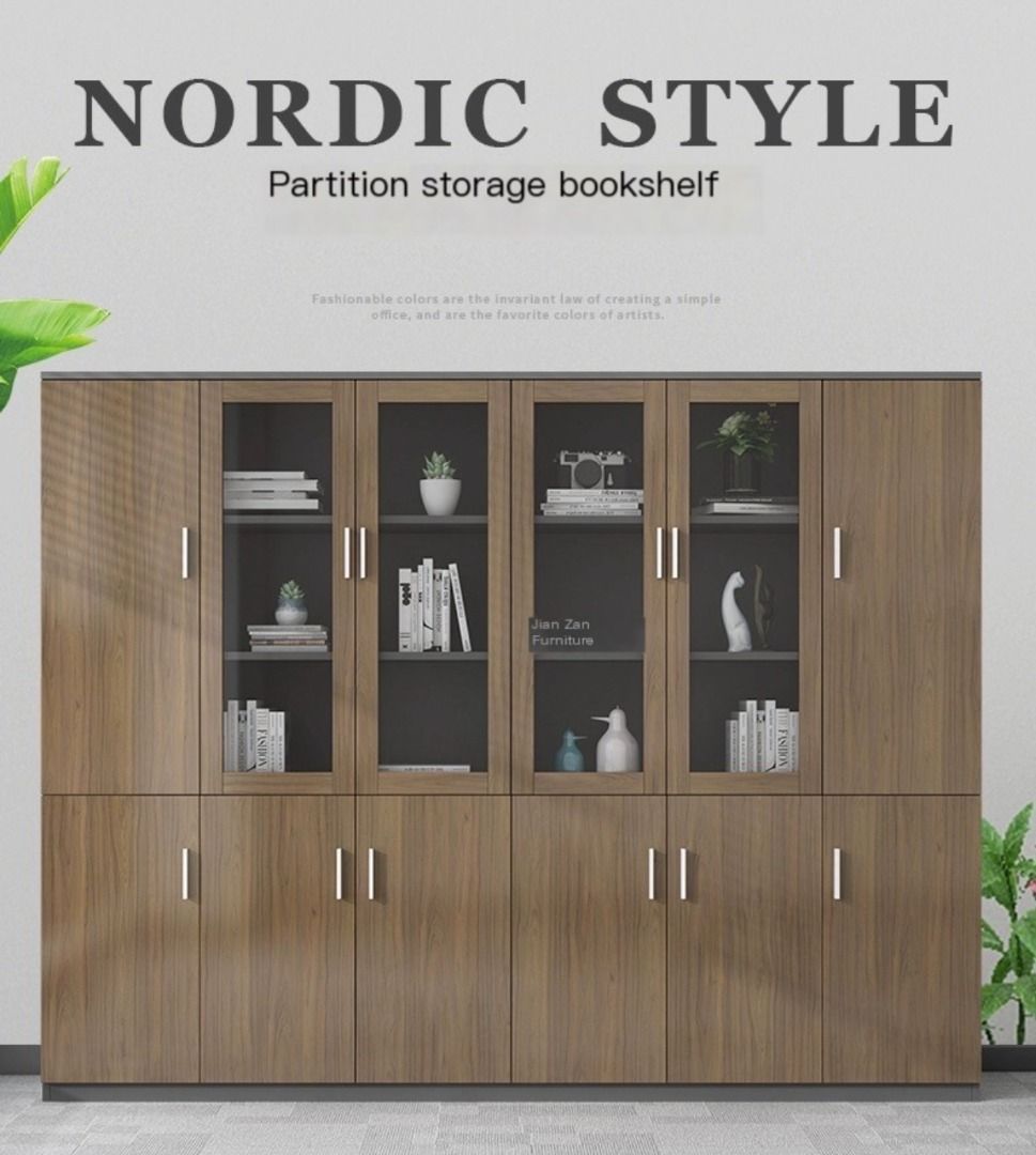 Simple Modern Wooden File Cabinet: Information Storage, Bookcase ...