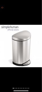 simplehuman 10L semi-round step bin