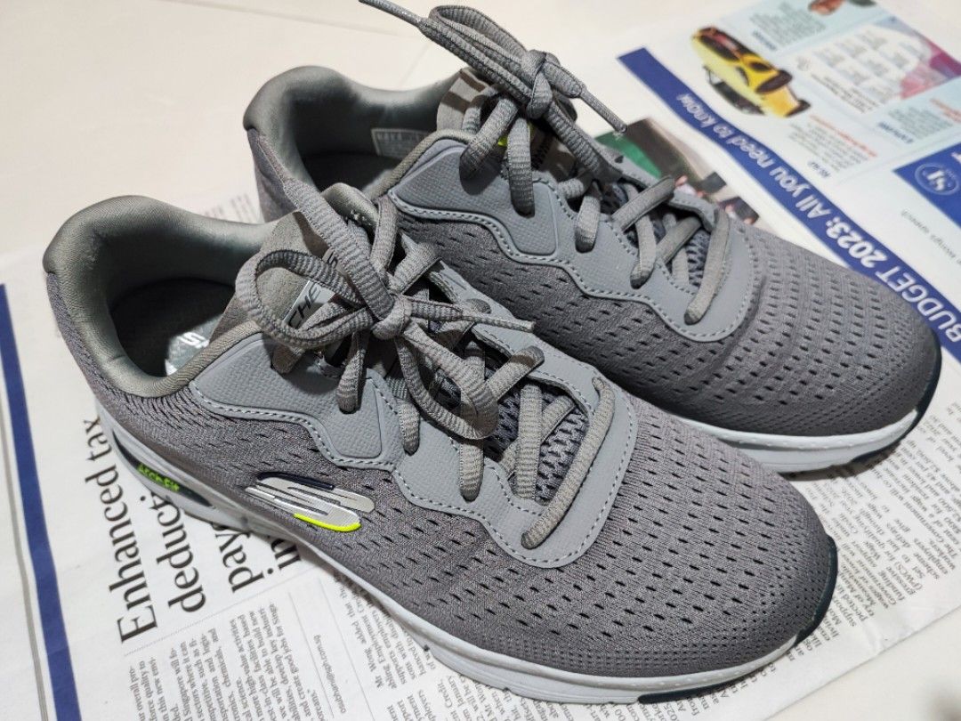 Mens gray outlet skechers