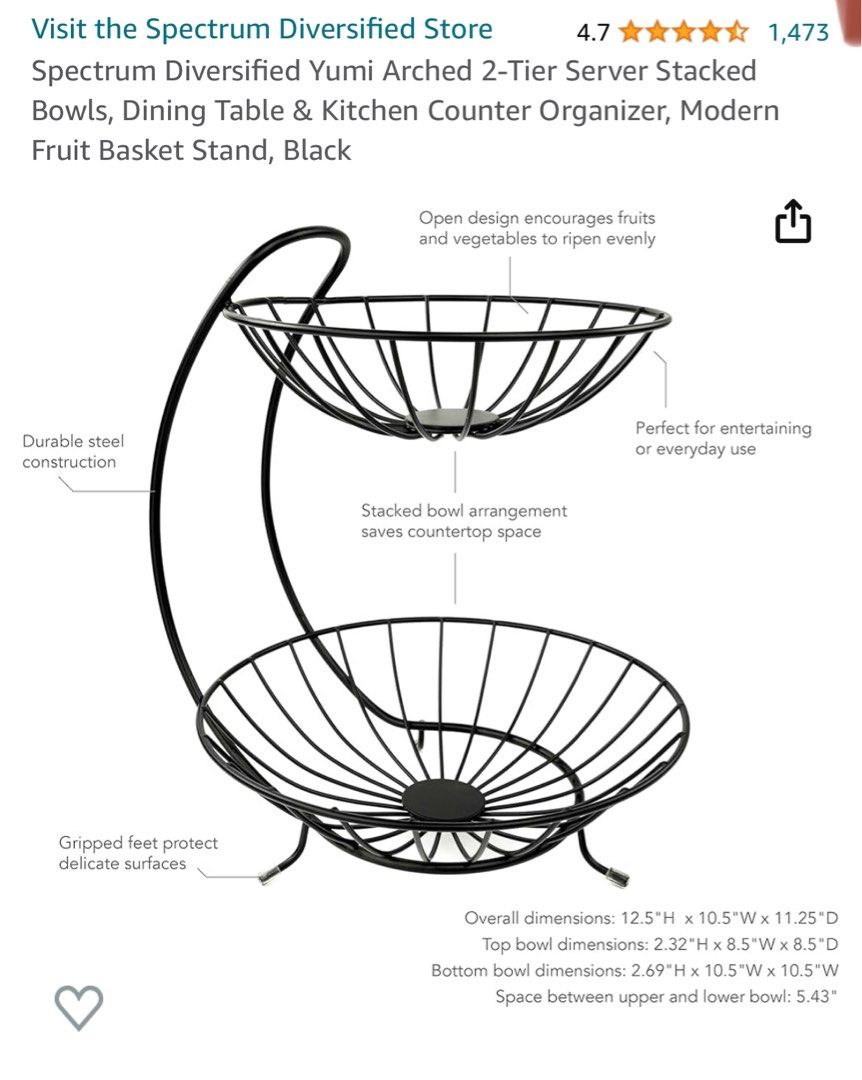 Spectrum Diversified Handtaschen-Organizer Mit 6 Haken - Transparent, Platzsparend Für Den Schrank