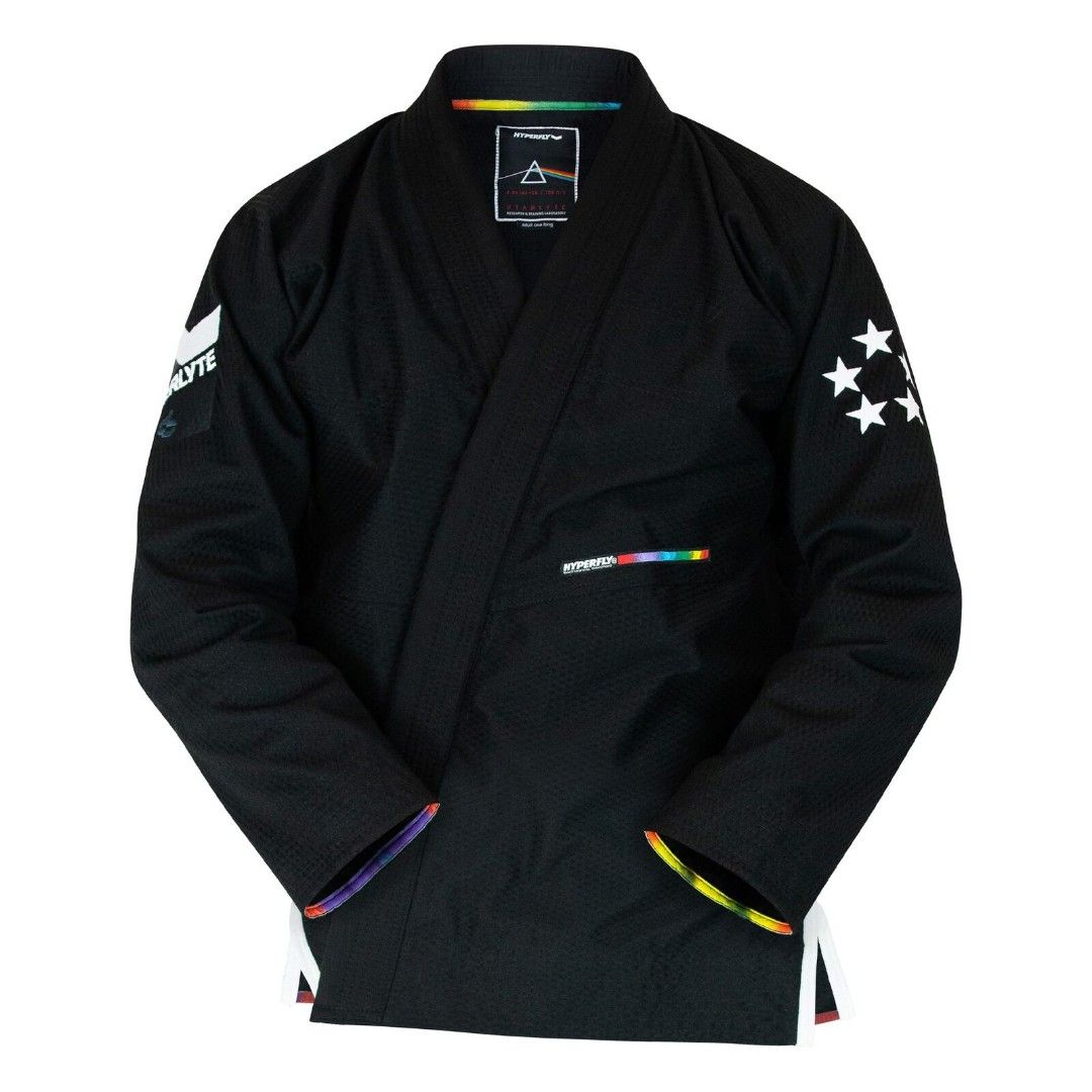 StarLyte II By Hyperfly Jiu Jitsu A1 Gi Black with White A1L GI BJJ Sports Equipment Other Sports Equipment and Supplies on Carousell