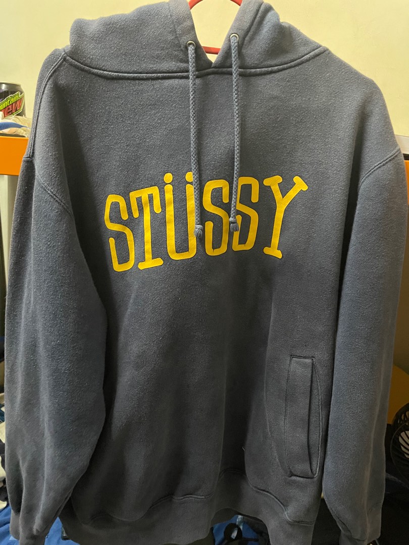 Stussy arch 2025 hoodie grey