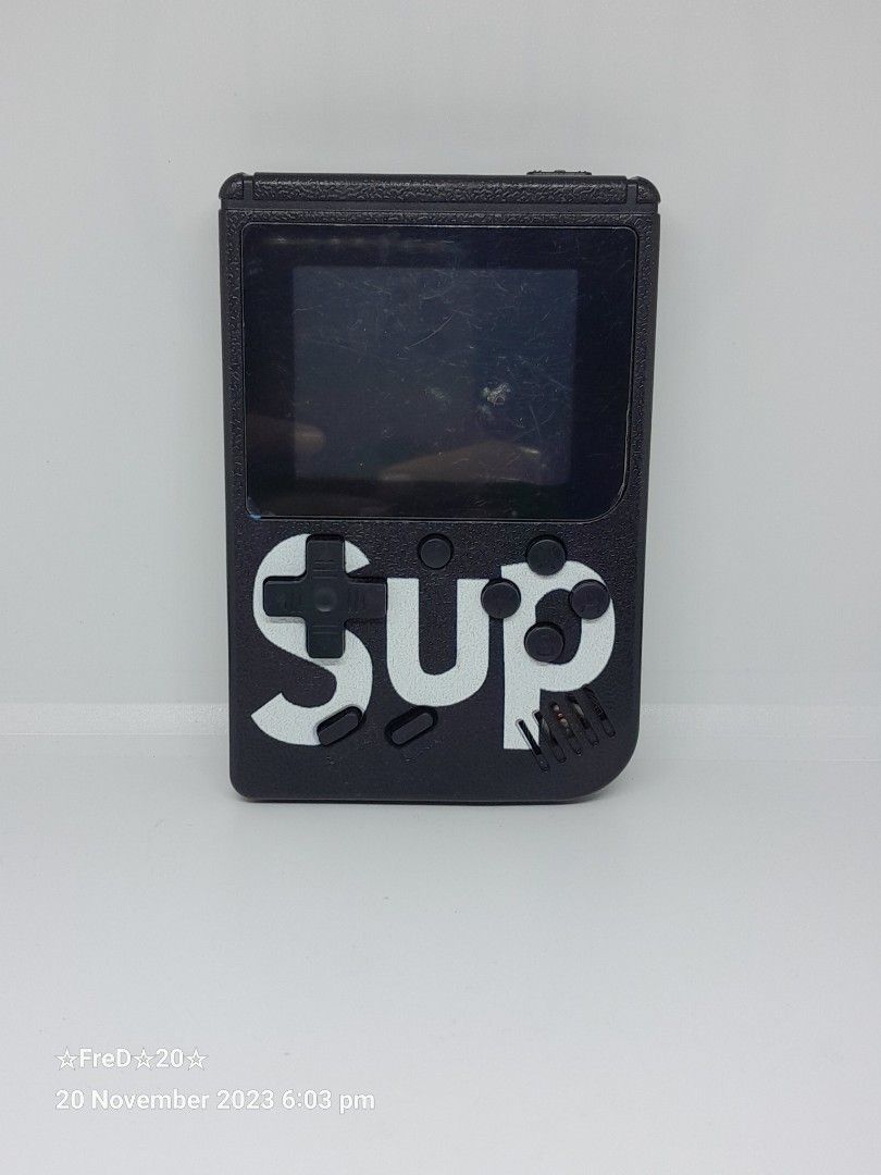 Sup Game Box 400 in 1 Retro Games (Category: Others) located in San Pablo. Submitted by fredambion (Listing ID 1266824957, Image 1). Description: *Please Take Time To Read Descriptions & Check The Photos *What You See Is What You Get *Sup Game Box 400 in 1 Retro Games *For Only 100 *Untested / As Is *No Battery *Good For Display Collection, For Parts or Restoration *2nd Hand Condition *Manage Your Expectation *Dont Offer If Your Not Willing To Bu