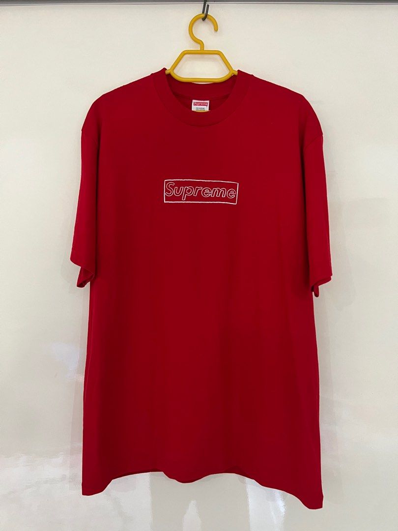 Supreme kaws box logo Men s Fashion Tops Sets Tshirts Polo
