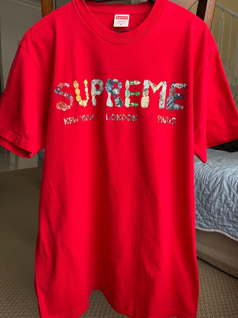 Supreme rocks new arrivals tee red