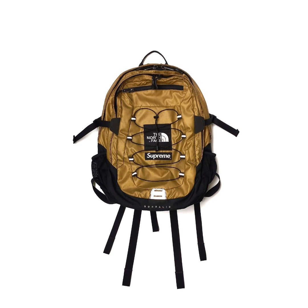 Supreme the north face metallic borealis backpack gold 2025
