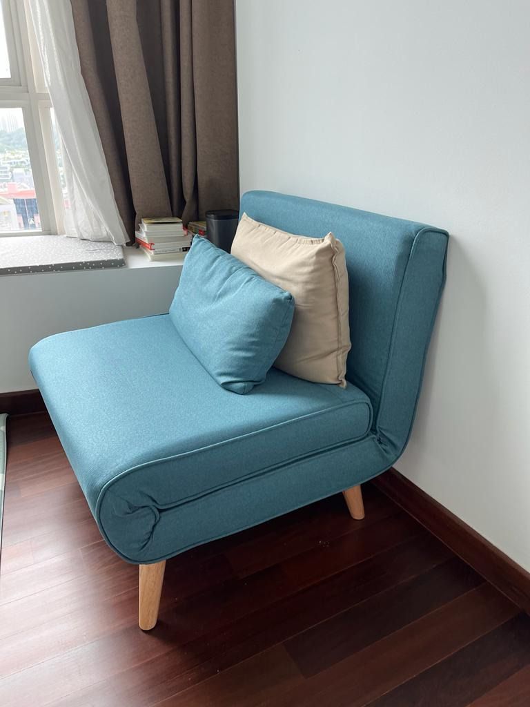 Teal Sofa Bed Foldable Chair