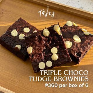 Triple Choco Fudge Brownies