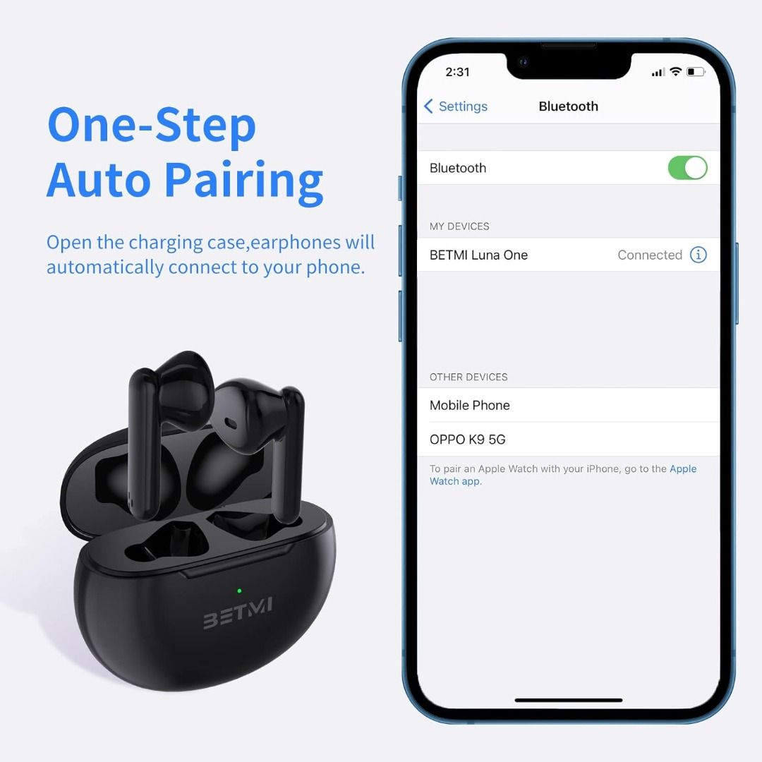 Mi true wireless deals earphones connect iphone
