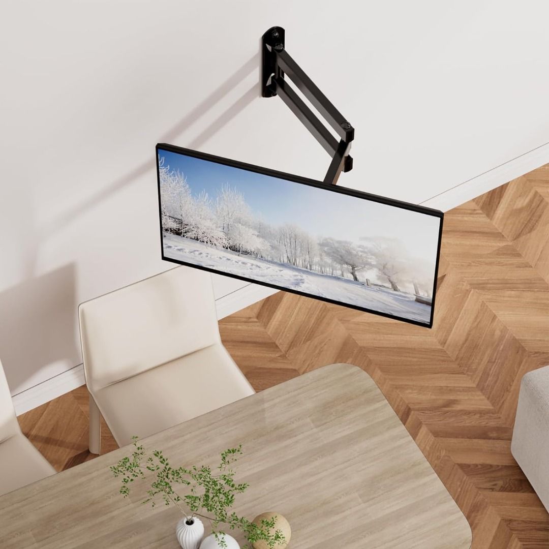 thumbnail image 2 of VideoSecu ML12B TV LCD Monitor Wall Mount Full Motion 15 Inch Extension Arm Arti 2 of 12