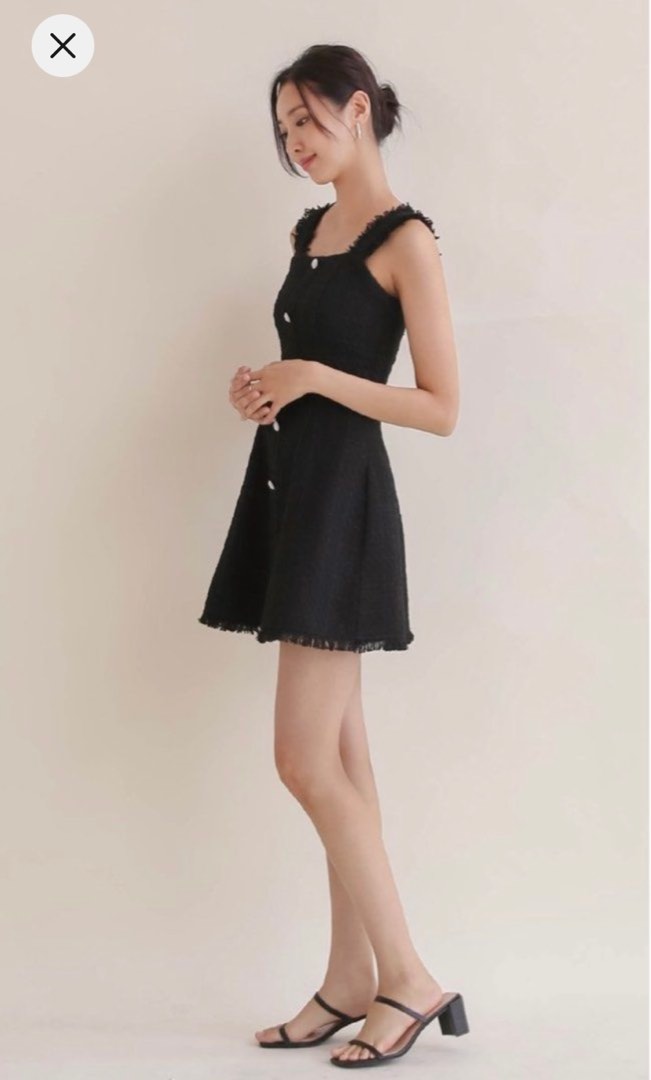 Tweed shop flare dress