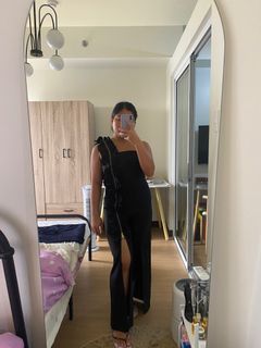 Una rosa black formal M jumpsuit