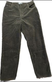 Valerie Stevens Corduroy Olive Pants
