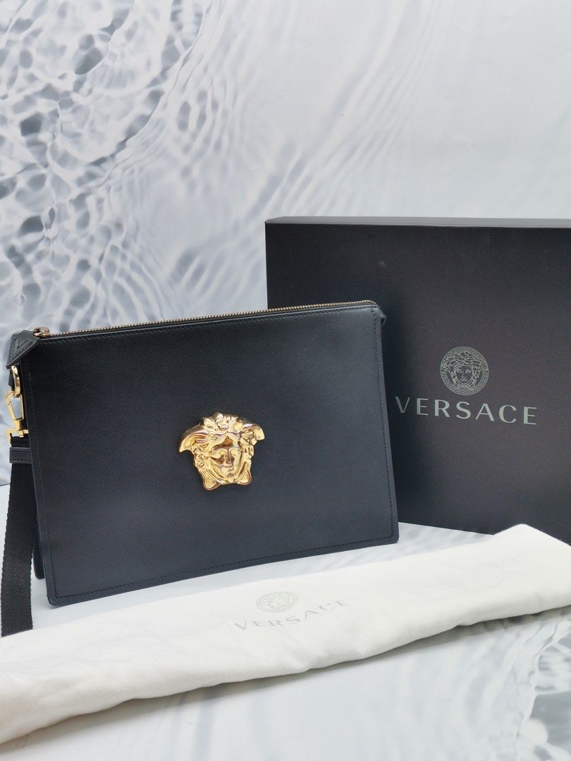 Versace medusa head clutch top