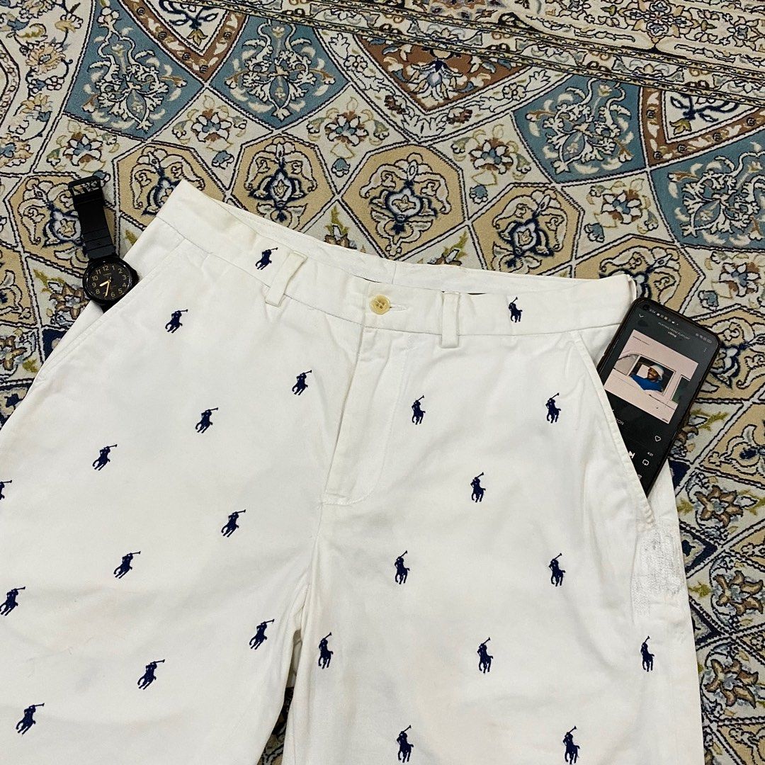Polo pants with deals logo all over
