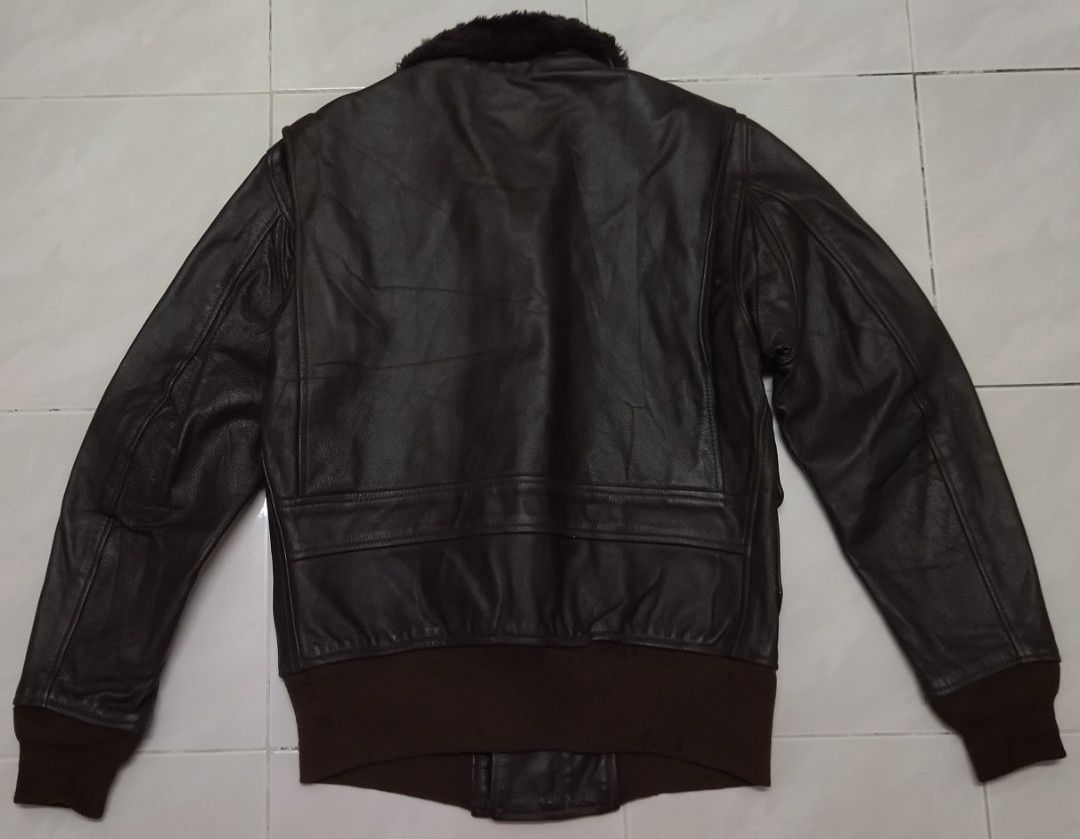 Vintage G1 USN US Military Leather Jacket Size 38 M Made in USA