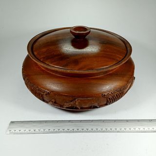 Vintage Hand-carved wooden bowl
