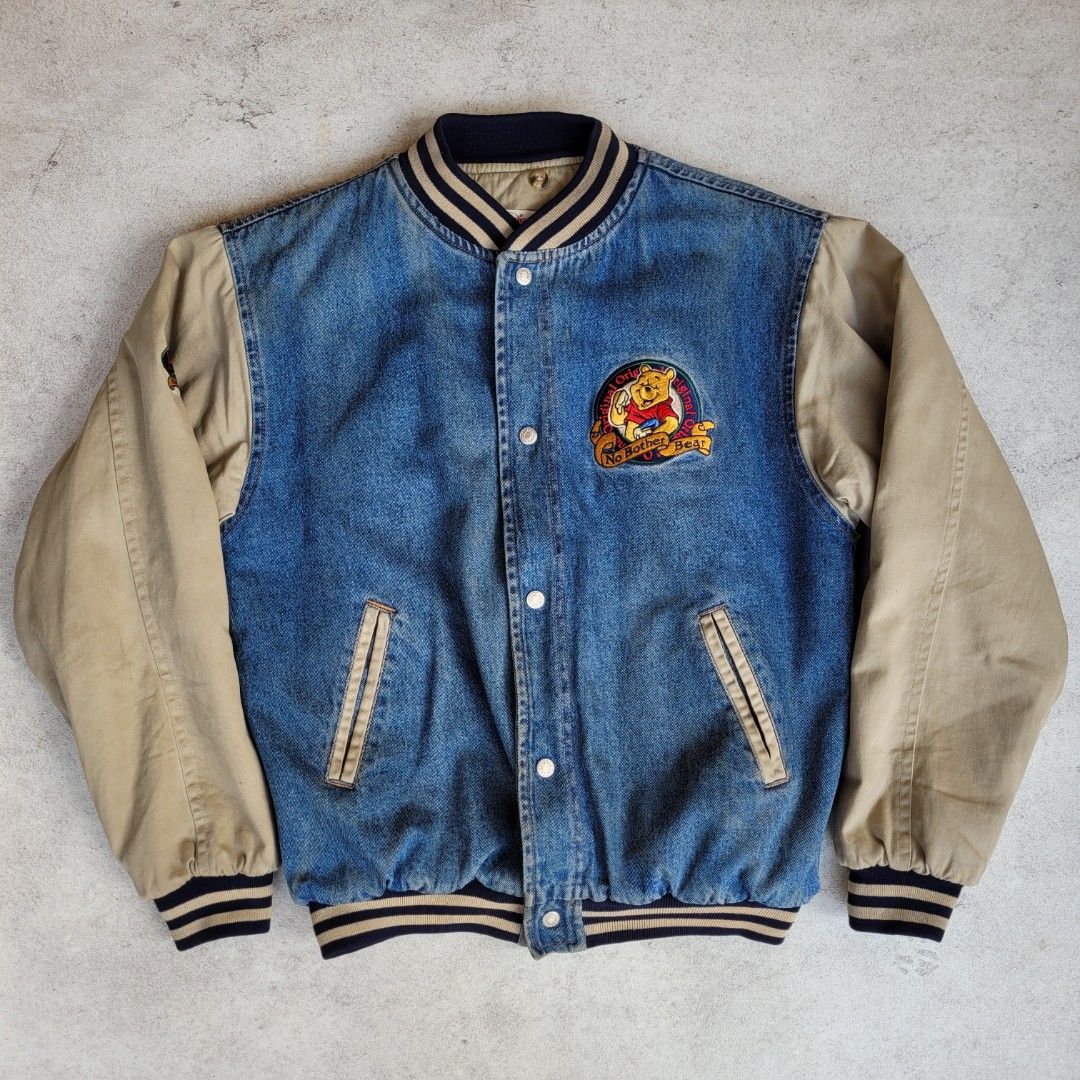Vintage Winnie the Pooh Varsity Jacket Original disneyland not