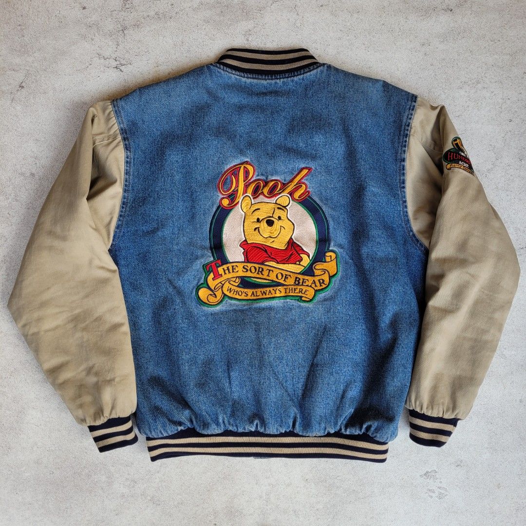 Vintage Winnie the Pooh Varsity Jacket Original disneyland not