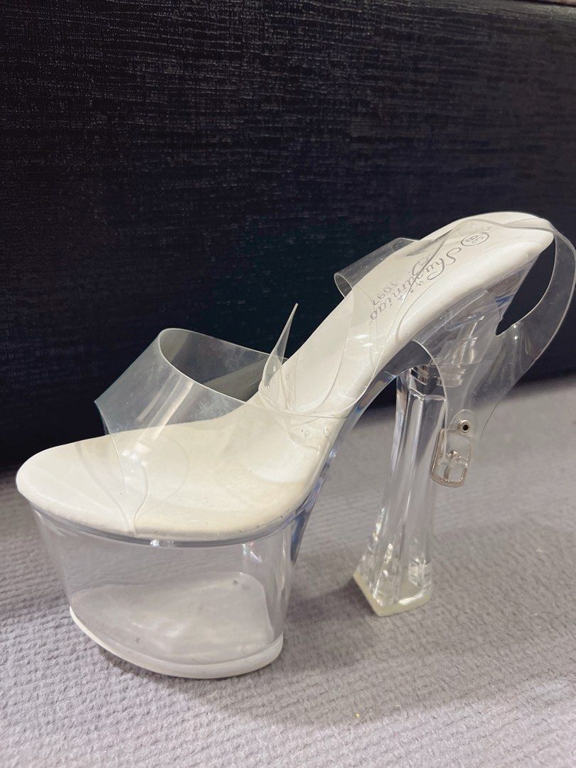 White store stilettos shoes