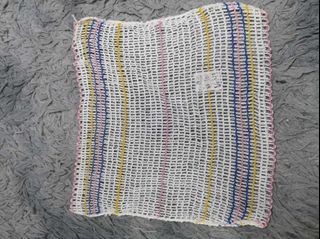 White Braided Face Towel