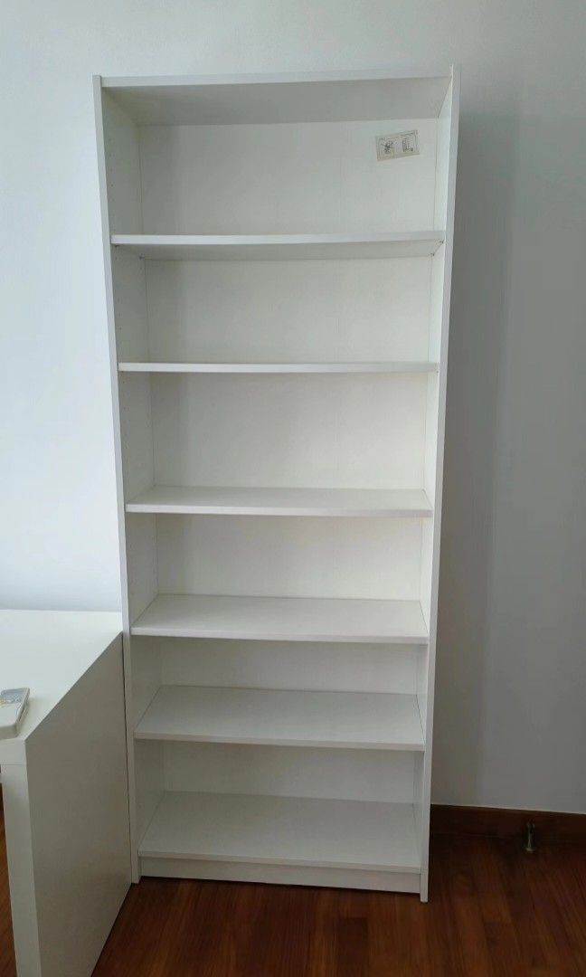 White Ikea book shelf, Furniture & Home Living, Furniture, Shelves