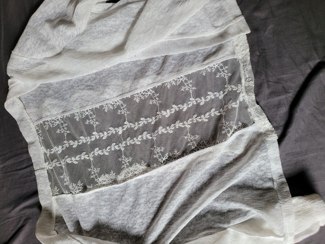 White lace long best sale jacket
